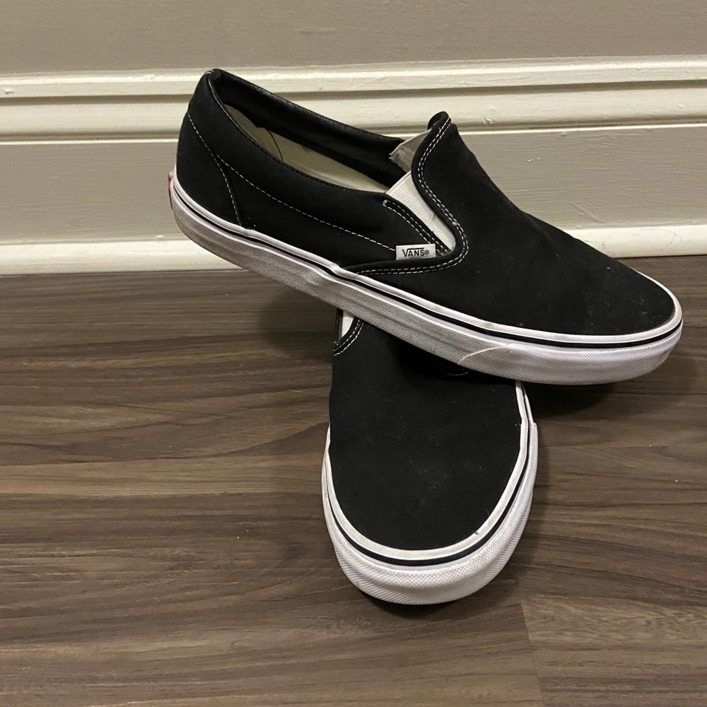 Black slip on vans